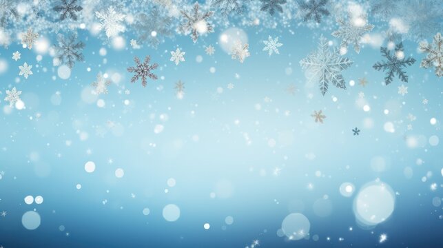 Design background for Winter Snowflakes