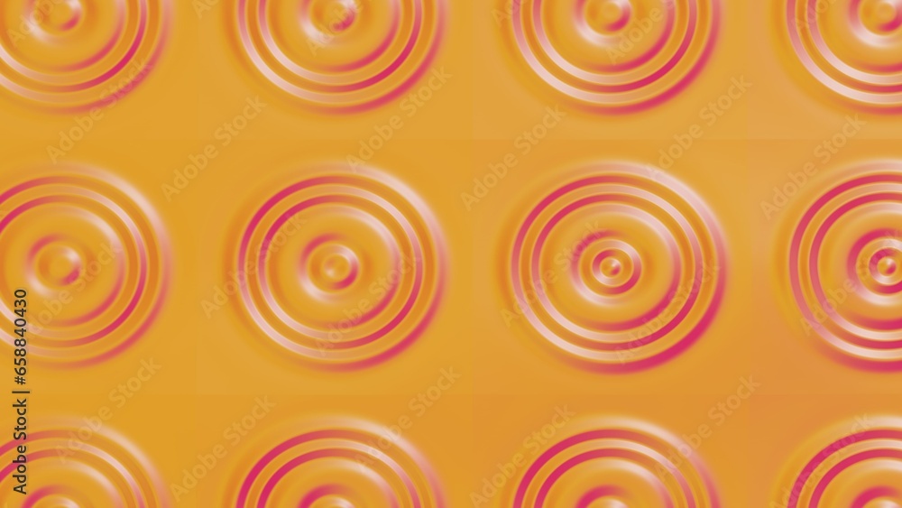 Poster 3d abstract modern background with circles and metal texture. morph fluid animation 30fps seamless l
