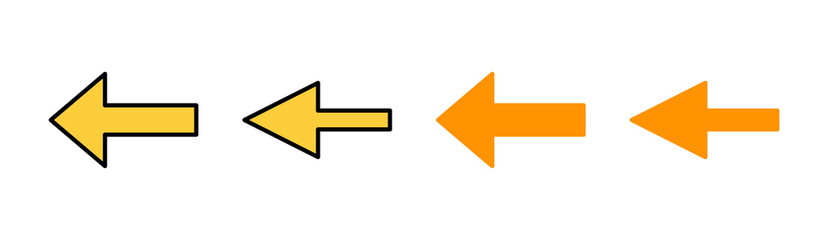 Arrow icon set for web and mobile app. Arrow sign and symbol for web design.