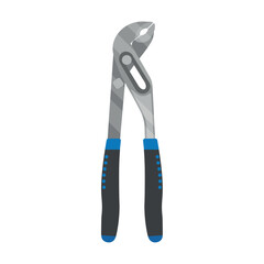 Obraz premium Rib joint pliers on white background