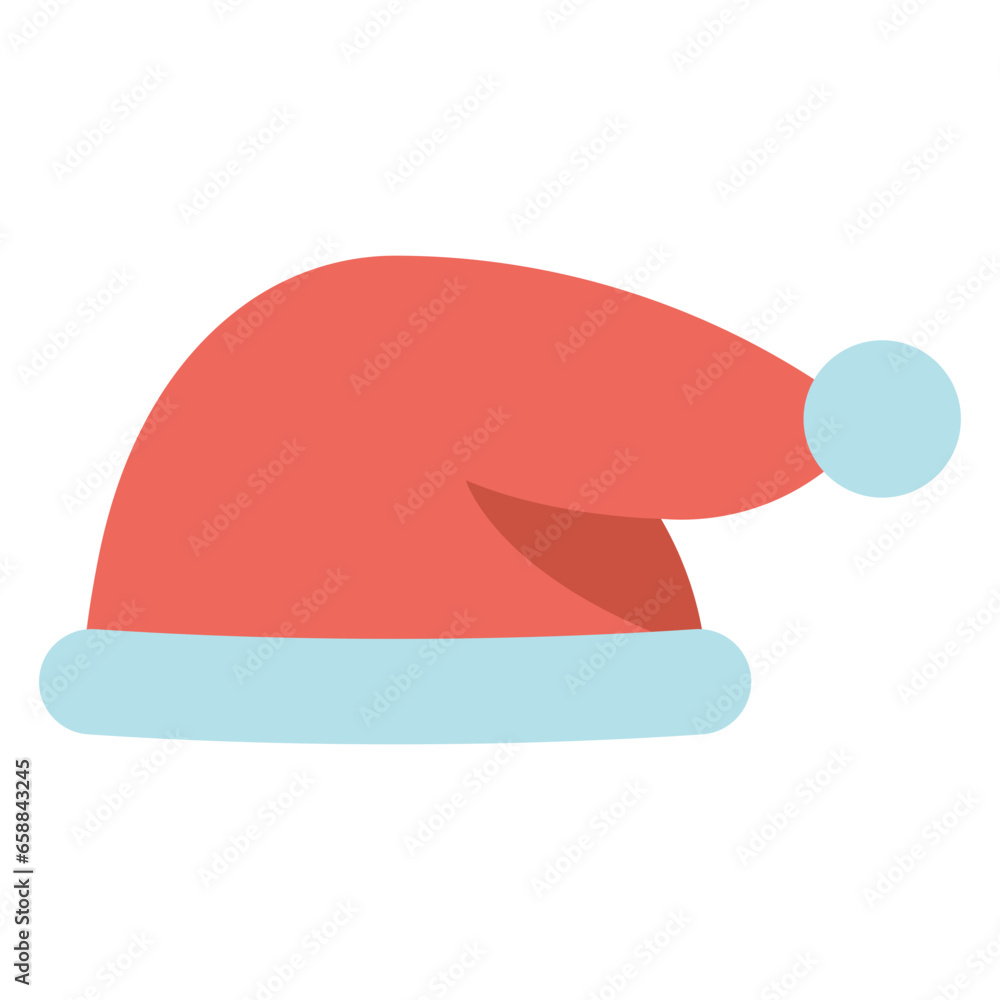 Wall mural santa hat illustration