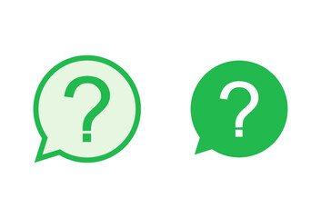 Question icon set. question mark icon vector.