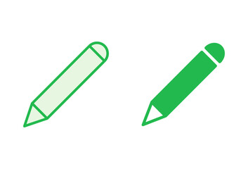 Pencil icon set. pen symbol. edit icon vector