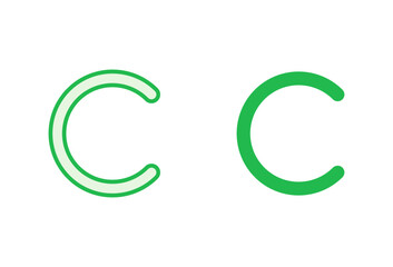 Copyright icon set. copyright symbols