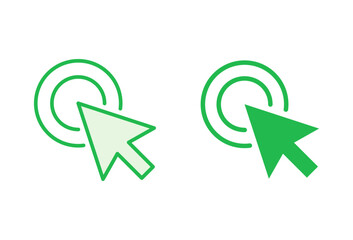 Click icon set. pointer arrow icon. cursor icon vector