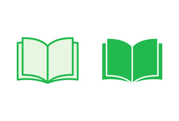 Book icon set. open book icon vector. ebook icon