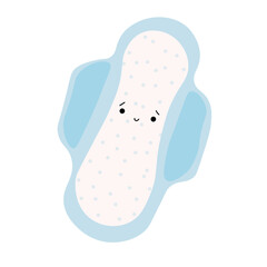 Cute menstrual pad on white background © Pixel-Shot