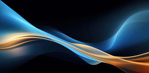 Technology digital Waves background banner background concept, motion waving particle texture