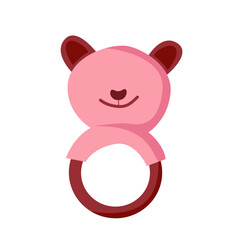 pink teddy bear Holding Toy