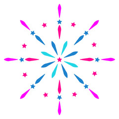 Colorful Firework Sparkle