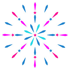 Colorful Firework Sparkle