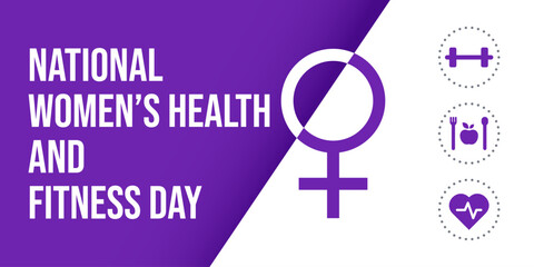 Banner for National Women's Health and Fitness Day 