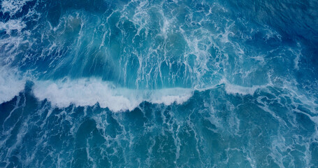 Professional video high quality video Aerial view top-view surface in Andaman sea Record with cinema camera ProRes422