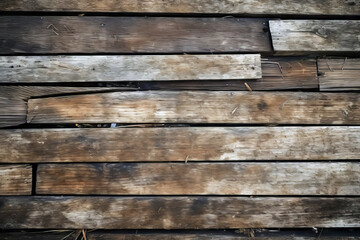 Naklejka premium broken deck planks, old and distressed