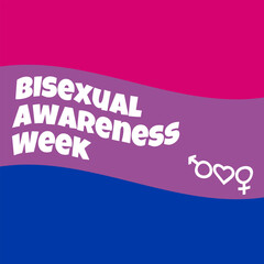 Banner for Bisexuality Awareness Week