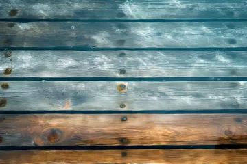 Meubelstickers underwater pier planks © Castle Studio