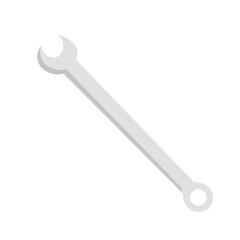 Spanner tool on white background