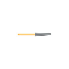 Dental drill bit on white background