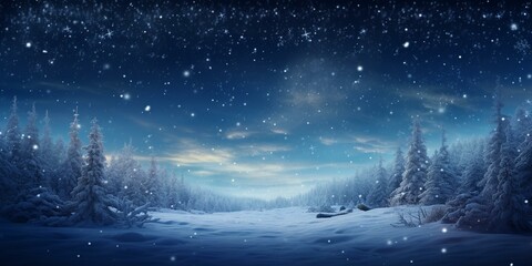 Naklejka premium christmas snowy winter snowflakes falling background cinematic