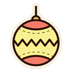 bauble sticker