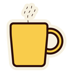 hot drink sticker