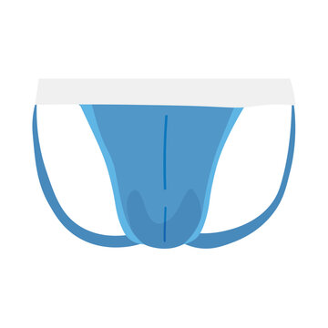 Man's jockstrap underwear on white background