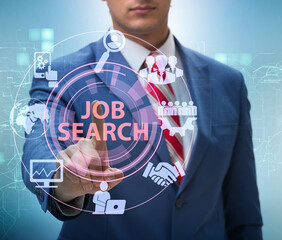Online recruitment and job search concept