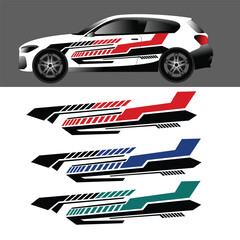 vector car livery decal. car body background decal