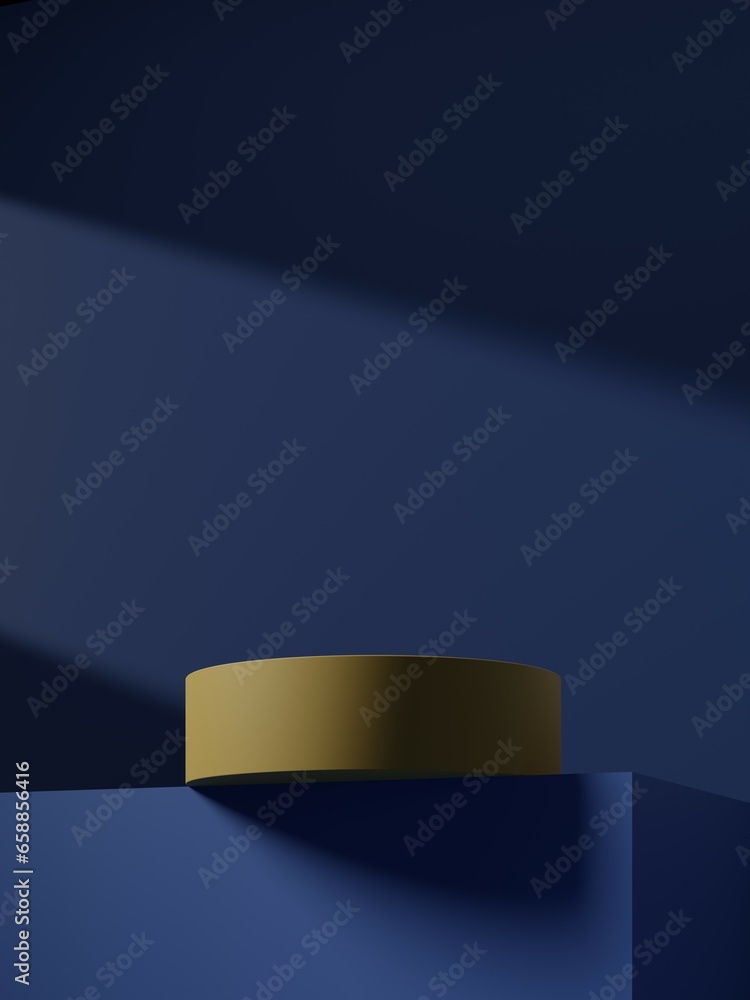 Poster abstract 3d podium. minimal scene for product display presentation. 3d render illustation.