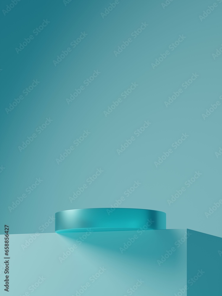 Poster abstract 3d podium. minimal scene for product display presentation. 3d render illustation.