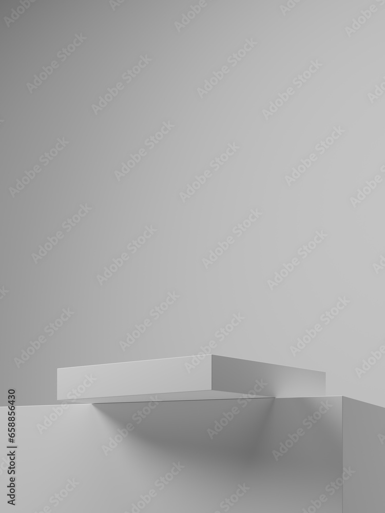 Poster abstract 3d podium. minimal scene for product display presentation. 3d render illustation.