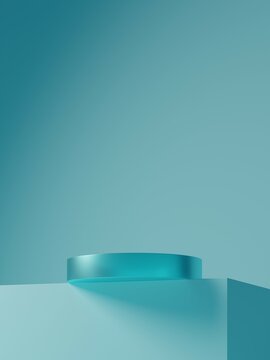 Abstract 3D podium. Minimal scene for product display presentation. 3d render illustation.