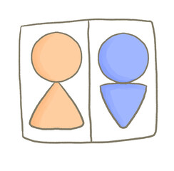 R:もっとメルヘンなトイレ☆手書き風ピクトグラム②