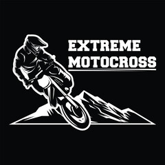 Motocross logo inspiration emblem design