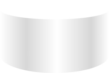 Realistic White Blank Product Podium