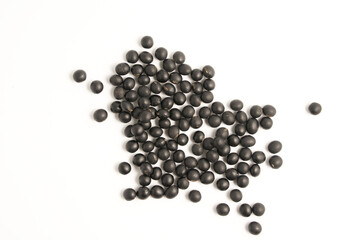 Black Beans Isolated On White Background