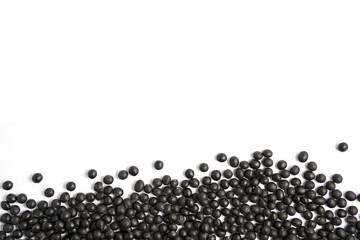 Black Beans Isolated On White Background