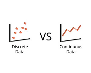 Discrete data or count data compare with continuous data for statistical analysis
