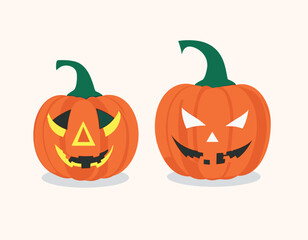 Free vector Halloween pumpkins collection