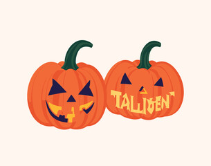Free vector Halloween pumpkins collection