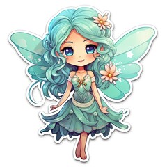 Fairy on a sticker 