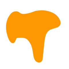 Orange blob organic
