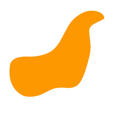 Orange blob organic