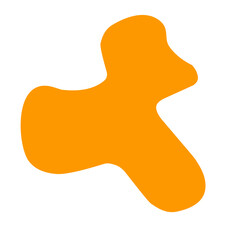 Orange blob organic