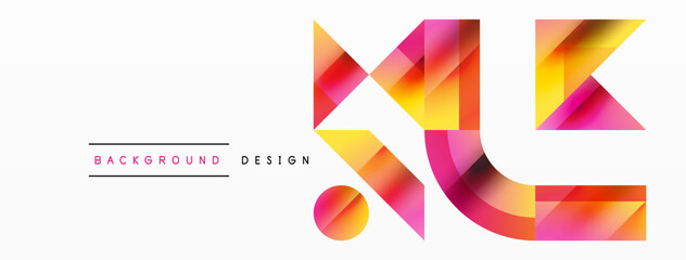 Glossy circle, square, triangle shapes minimalist geometric backdrop. Sleek, contemporary design with a touch of sophistication for digital designs, presentations, website banners, social media posts