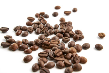 Coffee Beans Isolated On White Background