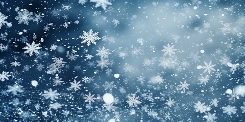 christmas snowy winter snowflakes falling background cinematic