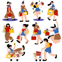 shopping girls collection