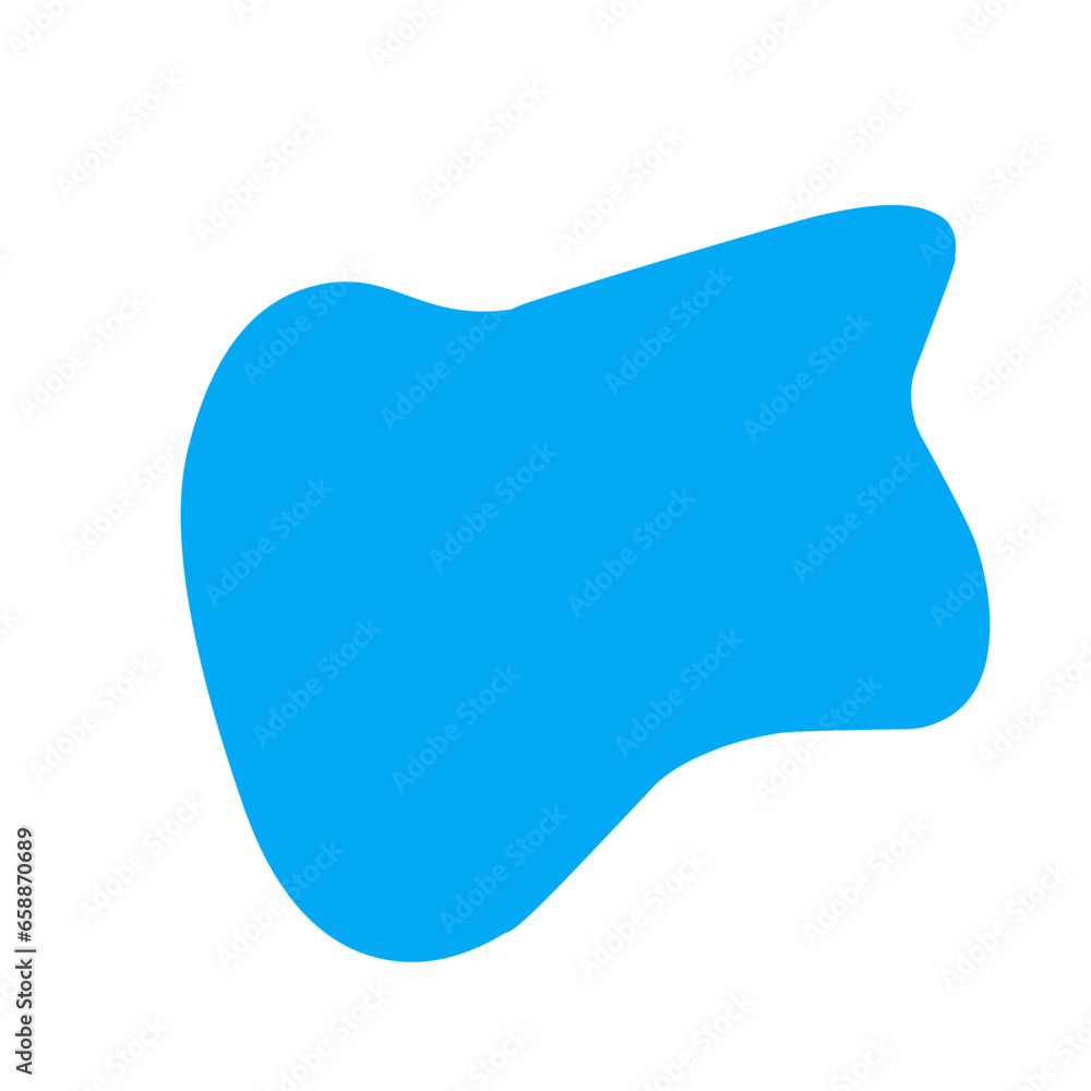 Wall mural blue fluid blob