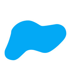 blue fluid blob